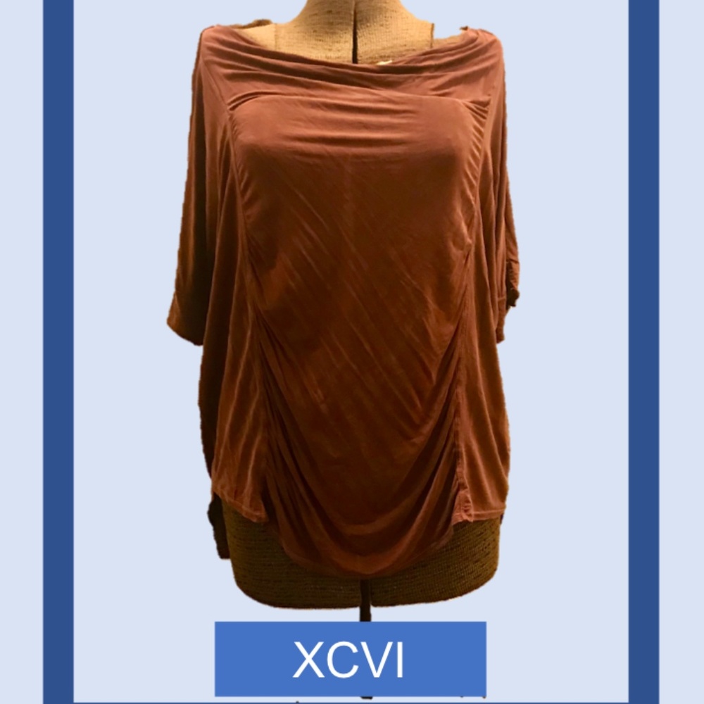 NWOT XCVI Ruched Top